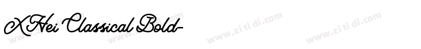 XHei Classical Bold字体转换